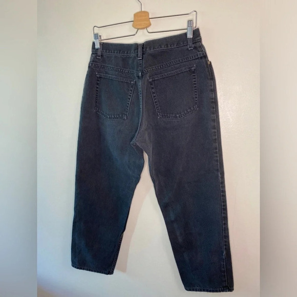 L.L Bean Regular Fit/Relaxed Jeans Dark Wash // Petite - Picture 5 of 7